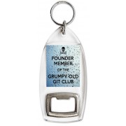 Founder Member of the Grumpy Old Git Club - Bottle Opener Keyring