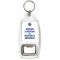 Education is Important but Basketball is Importanter - Bottle Opener Keyring