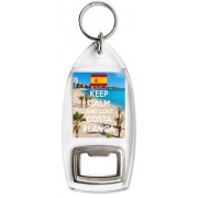 Keep Calm and Love Costa Blanca - Bottle Opener Keyring
