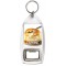Keep Calm and Love Cream Caramel - Bottle Opener Keyring