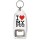 I love (heart) My Pug - Bottle Opener Keyring