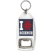 I Love Science - Bottle Opener Keyring