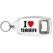 I love (heart) Tenerife - Bottle Opener Keyring