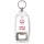 K. I. S. S. Keep It Simple Stupid - Bottle Opener Keyring