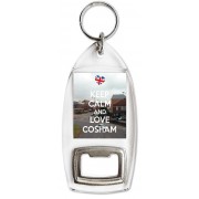 Keep Calm and Love Cosham - Bottle Opener Keyring