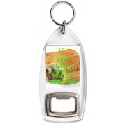 Keep Calm and Love Mince & Cheese Pie - Bottle Opener Keyring