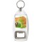 Keep Calm and Love Mince & Cheese Pie - Bottle Opener Keyring