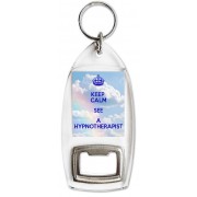 Keep Calm See a Hypnotherapist - Bottle Opener Keyring