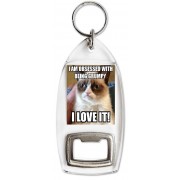 I am Obsessed with being Grumpy I Love It! - Bottle Opener Keyring