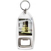 I'd Rather be in my Caravan - Bottle Opener Keyring