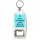 No is the Answer. What was the Question? - Bottle Opener Keyring