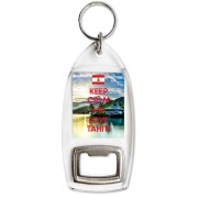 Keep Calm and Love Tahiti - Bottle Opener Keyring