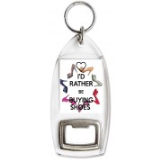 I'd Rather be Buying Shoes - Bottle Opener Keyring