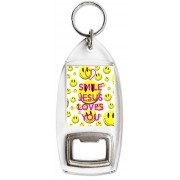 Smile Jesus Loves You - Bottle Opener Keyring