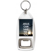 Jesus Can Save You Too - Bottle Opener Keyring