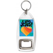 I Love Jesus! - Bottle Opener Keyring