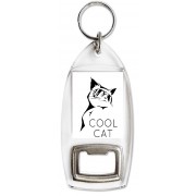 Cool Cat - Bottle Opener Keyring
