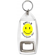 Smile Jesus Loves You - Bottle Opener Keyring