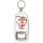 God's Love Never Fails - Bottle Opener Keyring