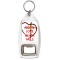 God's Love Never Fails - Bottle Opener Keyring