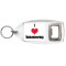 I Love (heart) Volunteering - Bottle Opener Keyring