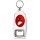 Angry Smiley - Bottle Opener Keyring