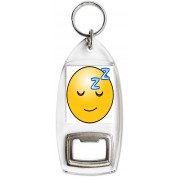 Sleepy Smiley - Bottle Opener Keyring
