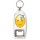 Sleepy Smiley - Bottle Opener Keyring