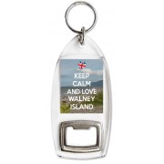 Keep Calm and Love Walney Island - Bottle Opener Keyring