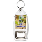 Keep Calm and Love Scrapbooking - Bottle Opener Keyring