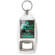 Keep Calm and Love the Flying Scotsman - Bottle Opener Keyring