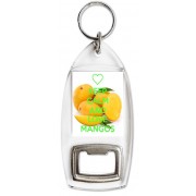 Keep Calm and Love Mangos - Bottle Opener Keyring