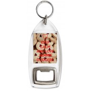 Keep Calm and Love Jammie Dodgers - Bottle Opener Keyring