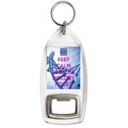 Keep Calm Because Biology Rocks - Bottle Opener Keyring