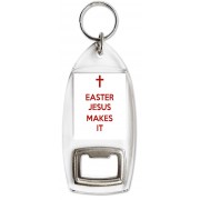 Easter Jesus Makes It - Bottle Opener Keyring