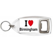 I Love (heart) Birmingham - Bottle Opener Keyring