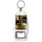Keep Calm Love Mince Pies and Mulled Wine - Bottle Opener Keyring