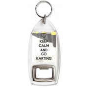 Keep Calm and Go Karting - Bottle Opener Keyring