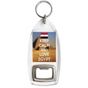 Keep Calm and Love Egypt - Bottle Opener Keyring