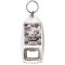 Keep Calm and Love Hippos - Bottle Opener Keyring