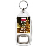 Keep Calm and Love Warsaw - Bottle Opener Keyring