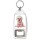 Keep Calm and Love a Bichon Frise - Bottle Opener Keyring