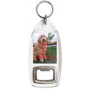 Keep Calm and Love a Labradoodle - Bottle Opener Keyring