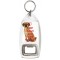 Keep Calm and Love Puggles - Bottle Opener Keyring
