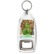 Keep Calm and Love Bread Pudding - Bottle Opener Keyring