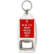 W. W. J. D. What Would Jesus Do? - Bottle Opener Keyring
