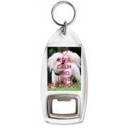 Keep Calm and Love Maltipoos - Bottle Opener Keyring