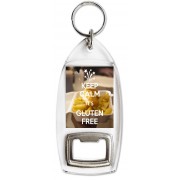 Keep Calm It's Gluten Free - Bottle Opener Keyring