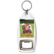Keep Calm and Love a Cottonpoo - Bottle Opener Keyring