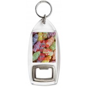 Keep Calm and Love Jelly Babies - Bottle Opener Keyring